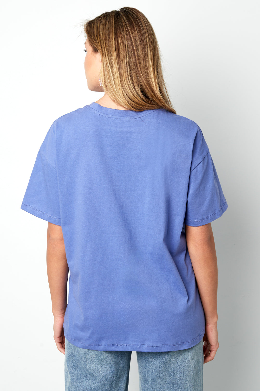 Cotton Vrouwen T-shirt Casual Letters