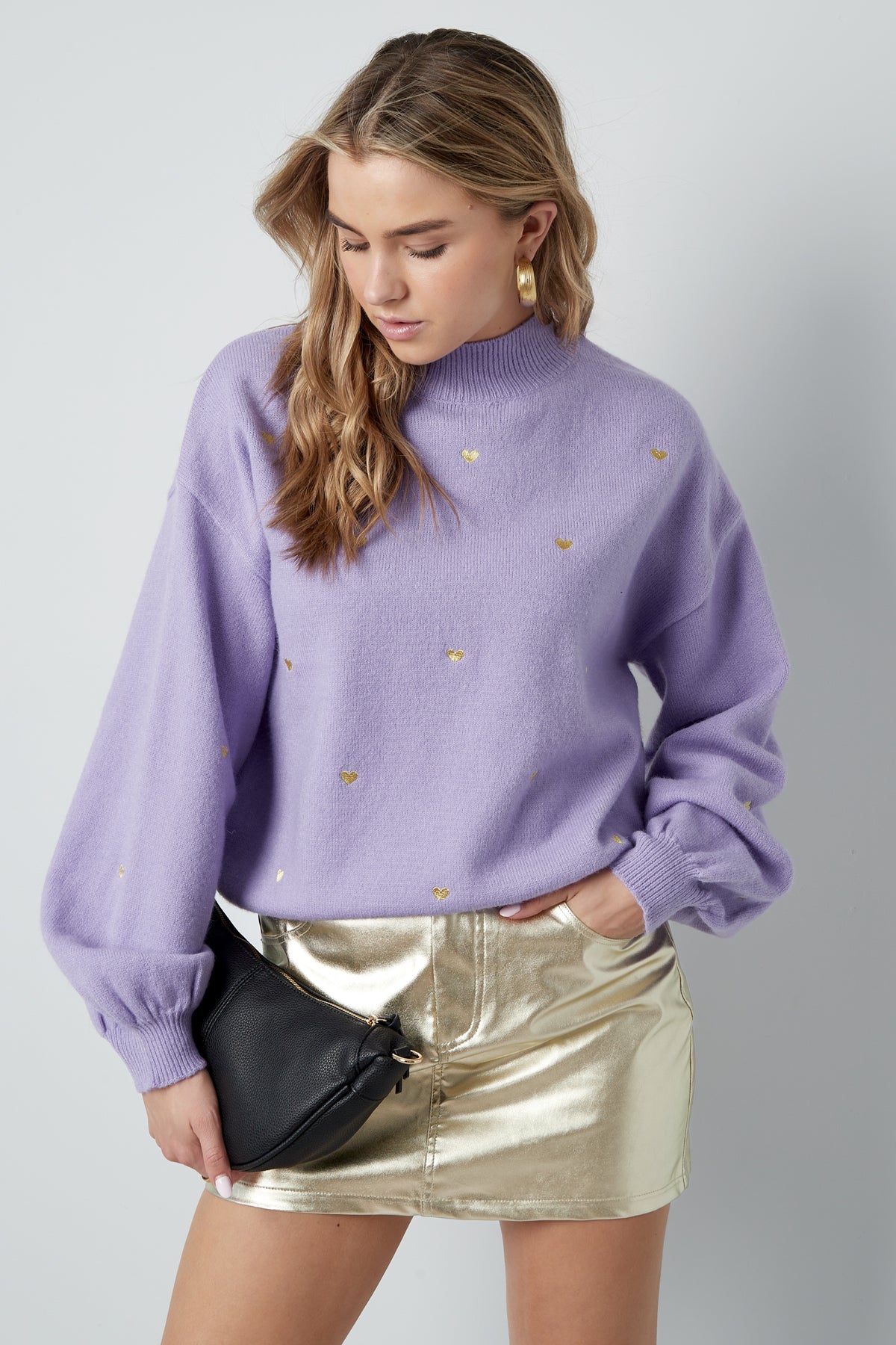 Acryl Gebreide Trui Casual Hart Patroon Herfst/Winter