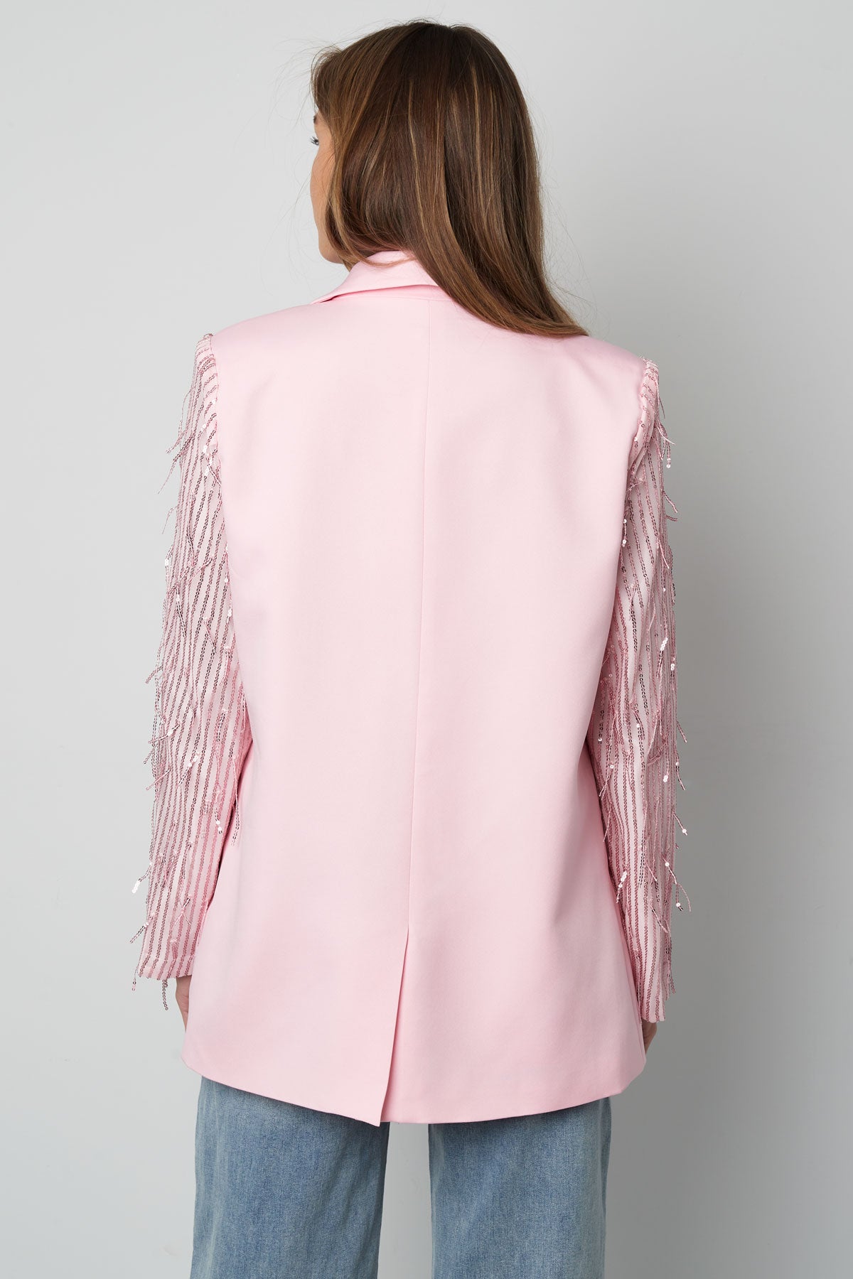 Blazer glitter mouwen