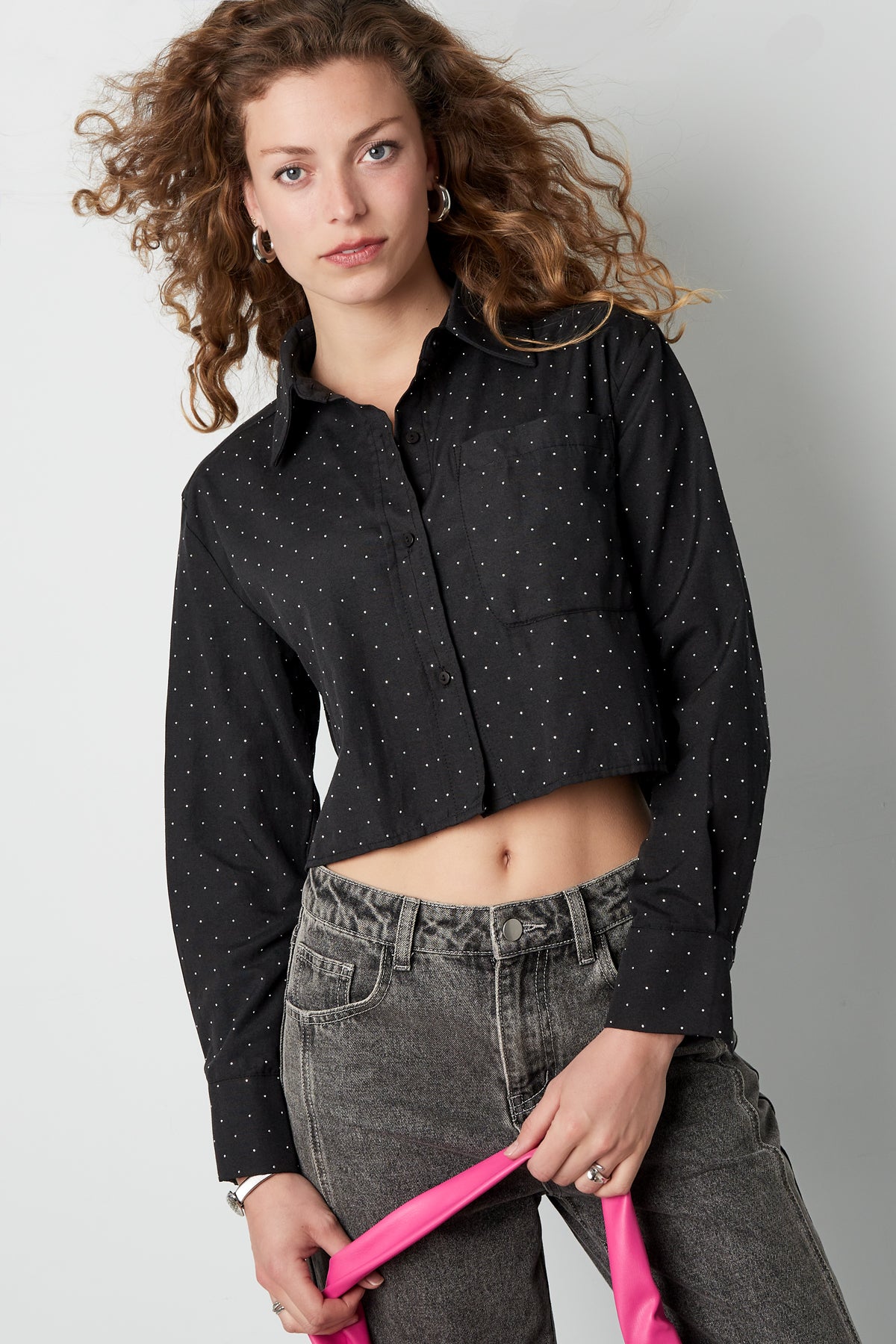 Blouse met studs
