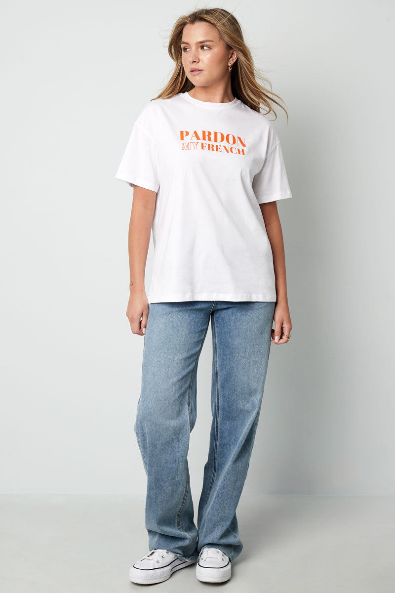 Cotton Vrouwen T-shirt Casual Letters