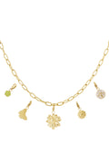 Gedetailleerde bloemen DIY ketting