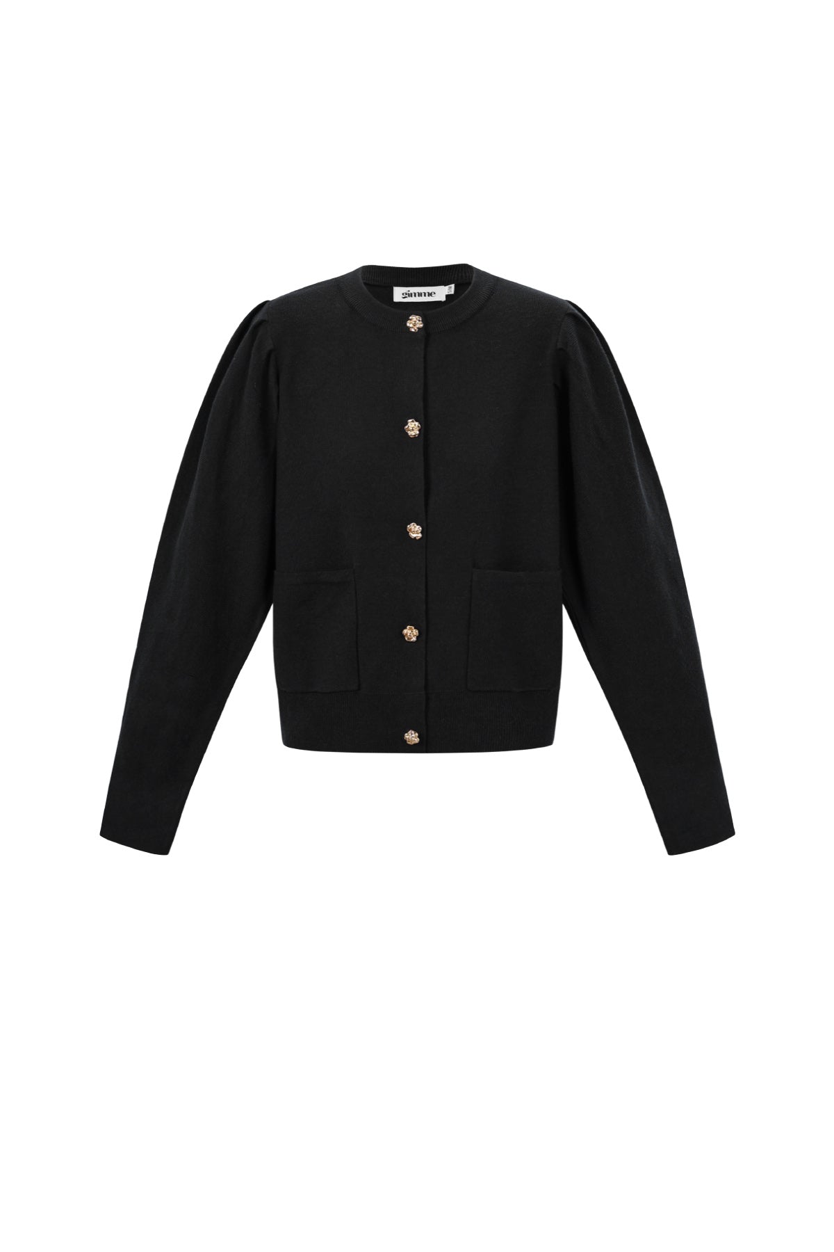 Vest met bloemen knopen