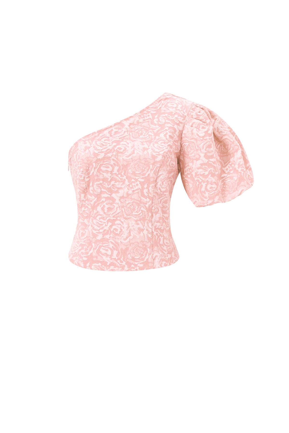 Geweven Polyestervezel Vrouwen Een-schouder Top Elegante Bloemenprint