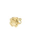 ring met verstelbare grote bloem