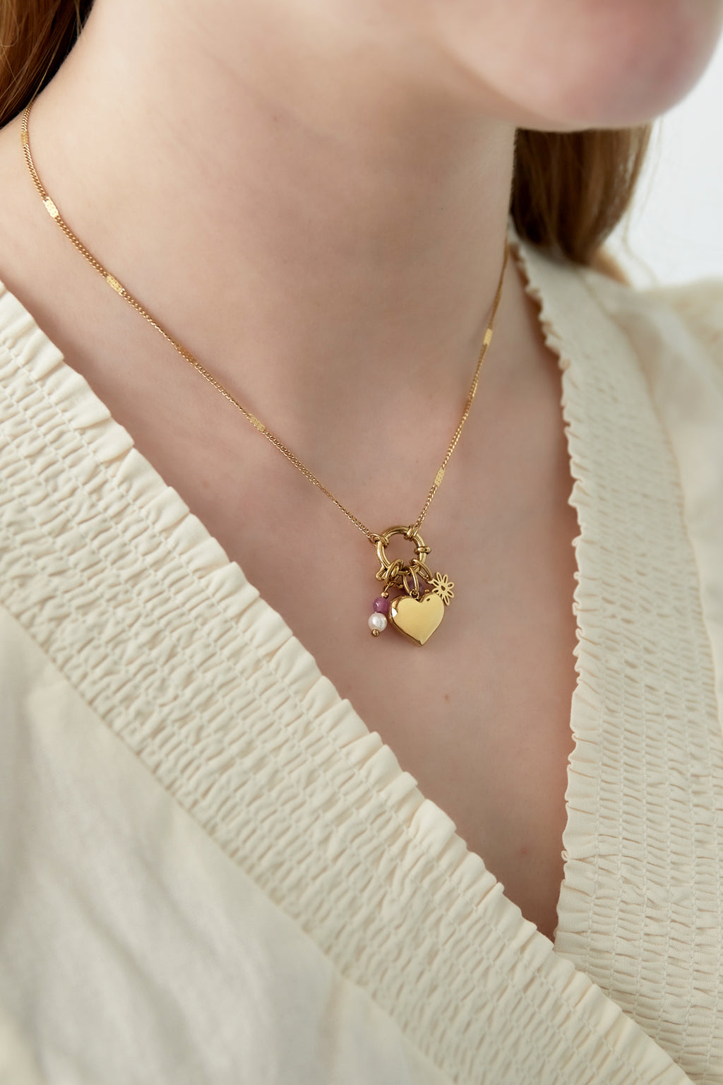 Mini hartje DIY ketting