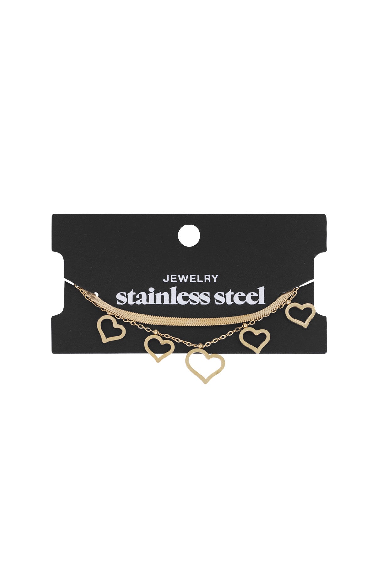 chunky heart armband