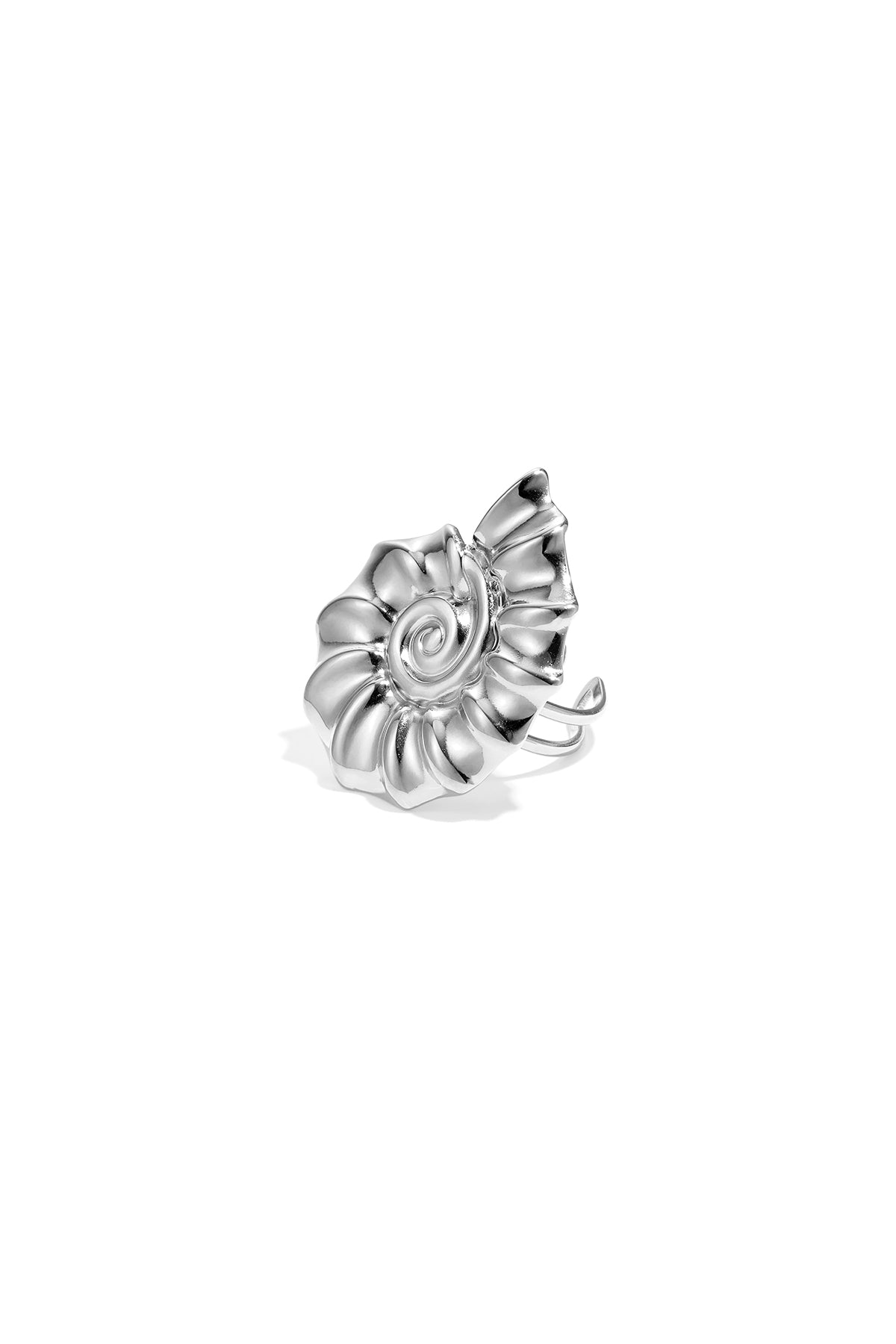 Spiraalschelp statement ring