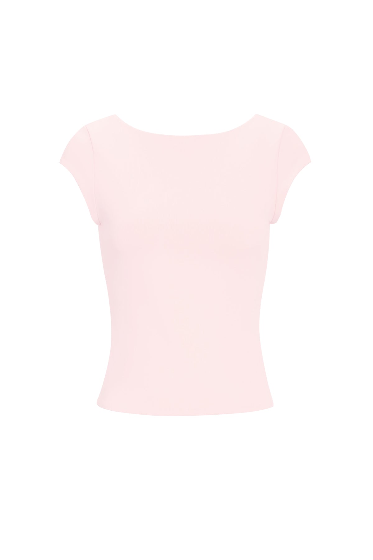 Nylon Gebreide Vrouwen T-shirt Basis Effen Kleur Lente/Zomer