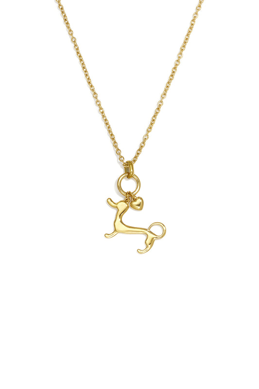 Roestvrijstalen hangerkettingen met dierenmotief uit de Simple Daily Simple-serie voor dames.