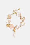 Armbanden van roestvrij staal met kralen, schelpmotief, vakantie-/strandthema, romantische serie, damessieraden