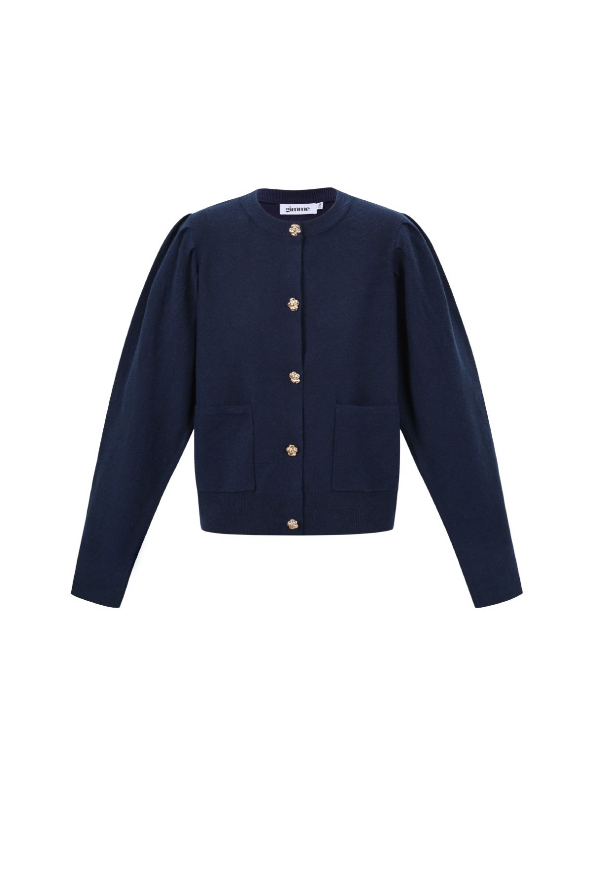 Vest met bloemen knopen