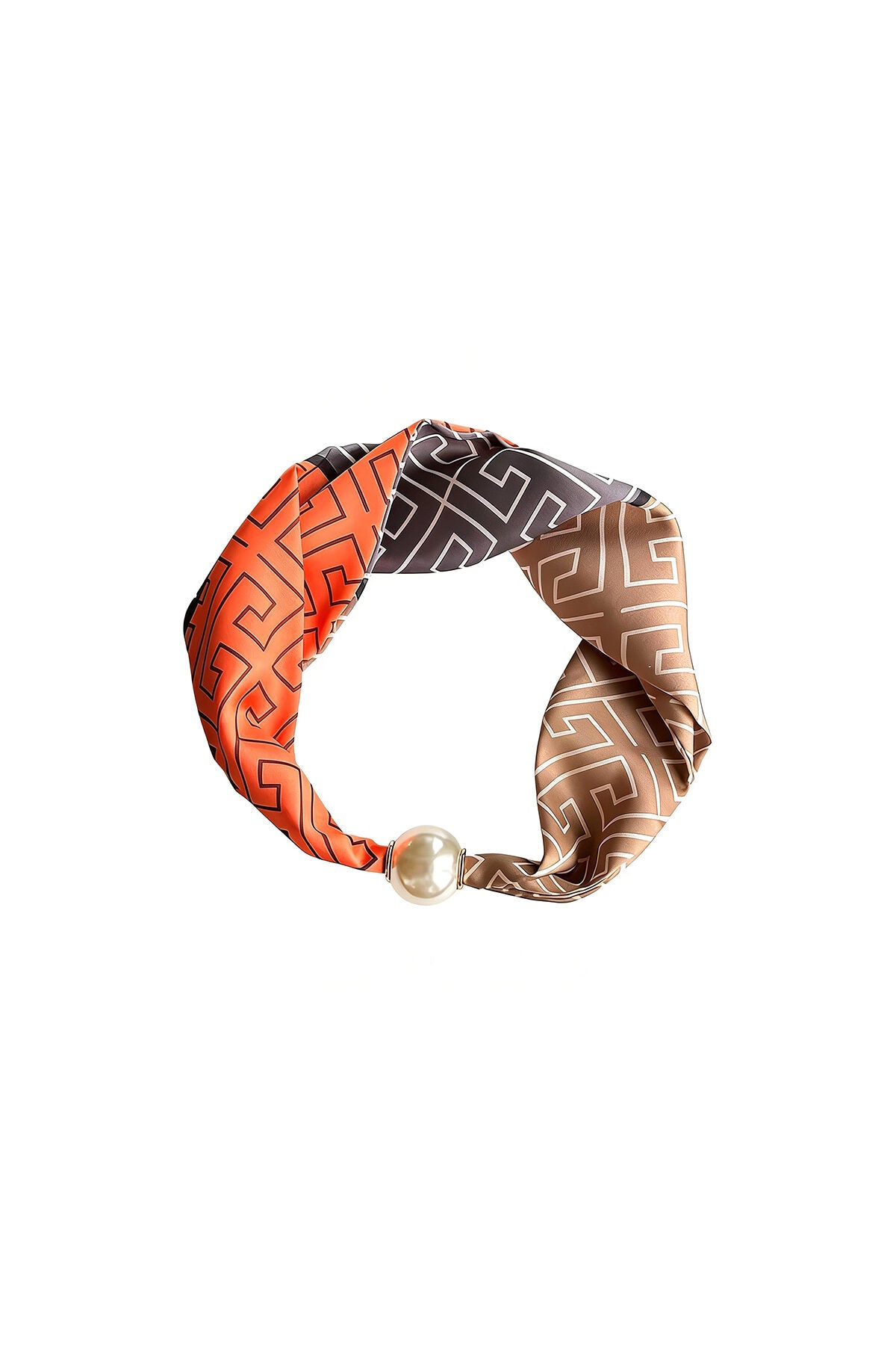 Zomersjaals met geometrische vormen, elegant, van polyester, ideaal voor dagelijks gebruik.