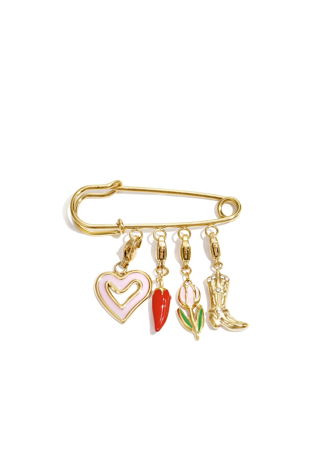 Broches van roestvrij staal uit de Daily Simple-serie voor dames.