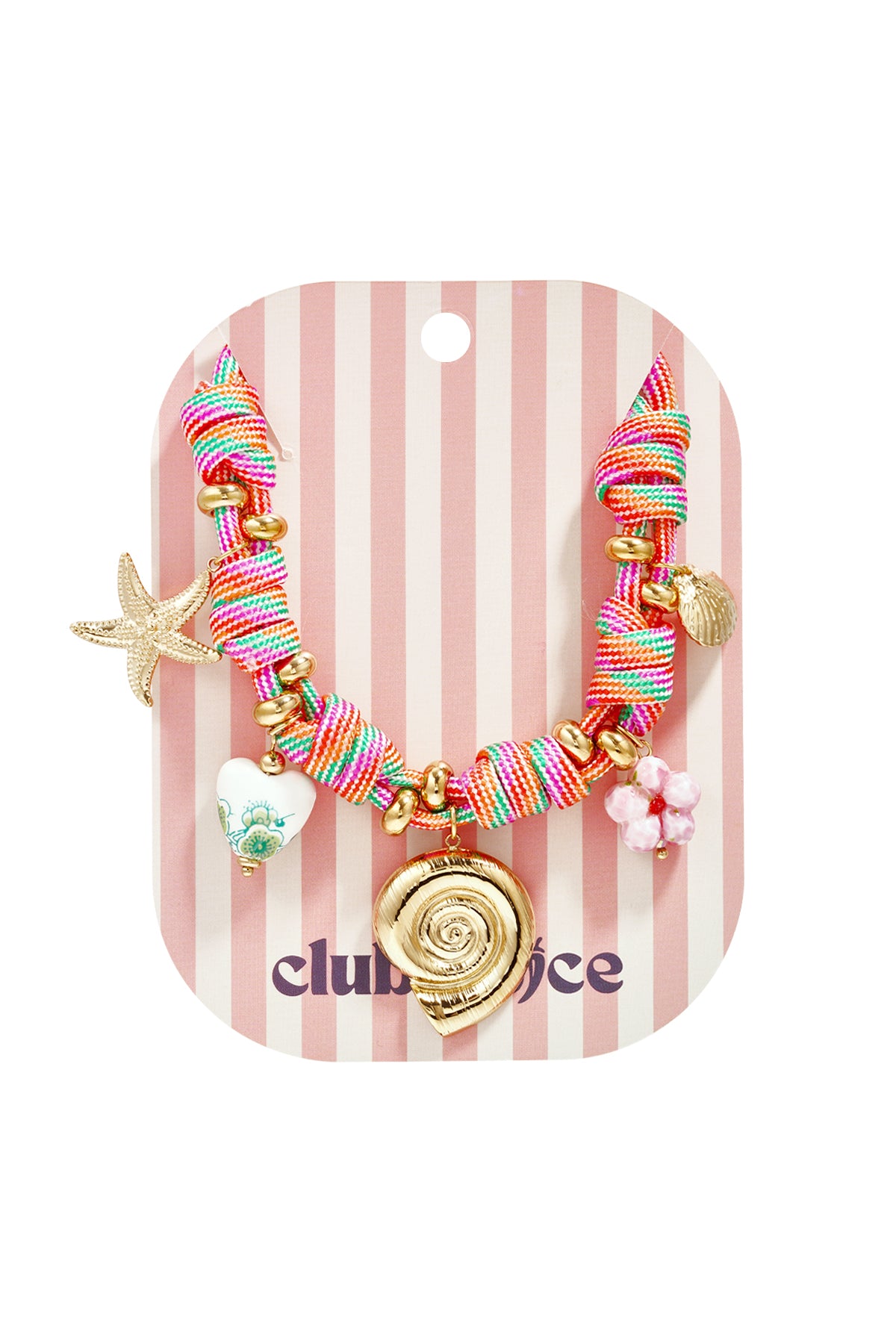 Touwhanger kettingen met schelp, Sweet Holiday/Beach Romantic Series, dames sieraden
