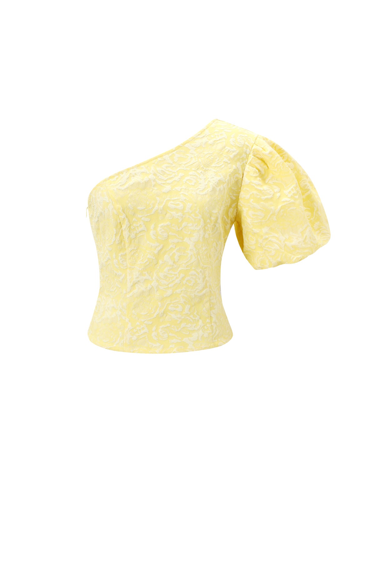 Geweven Polyestervezel Vrouwen Een-schouder Top Elegante Bloemenprint