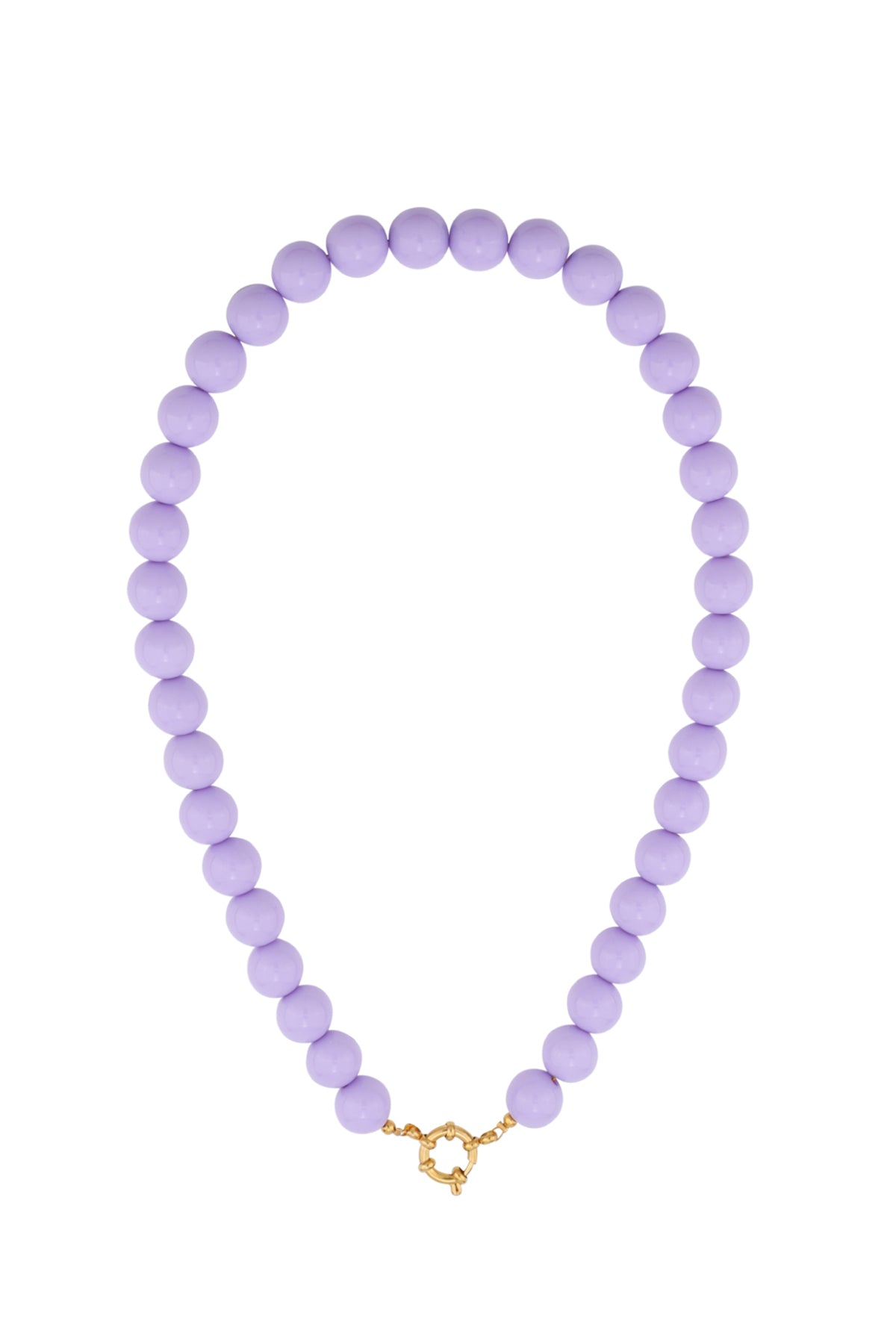 Gekleurde kleine kralenketting-12mm