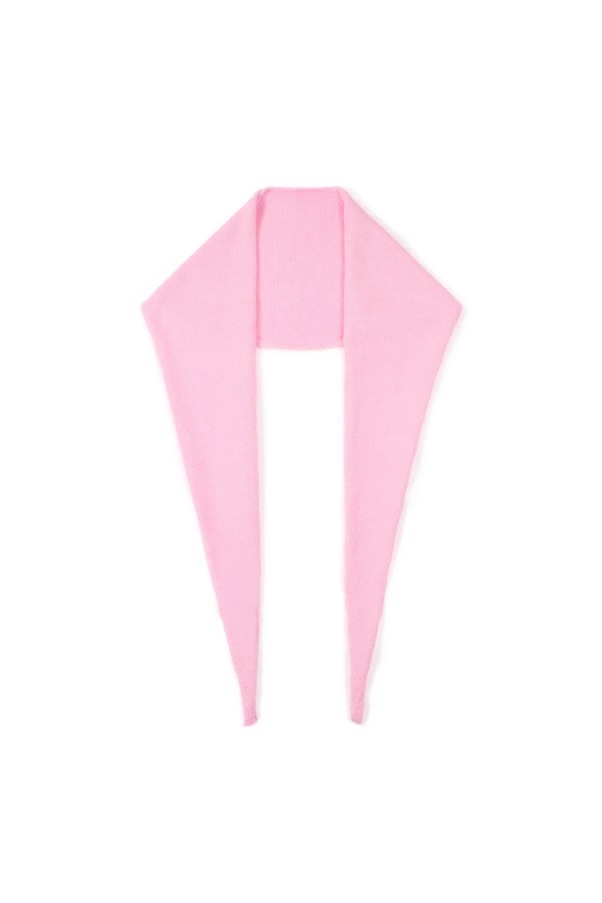 Minimalistische effen driehoekige sjaal