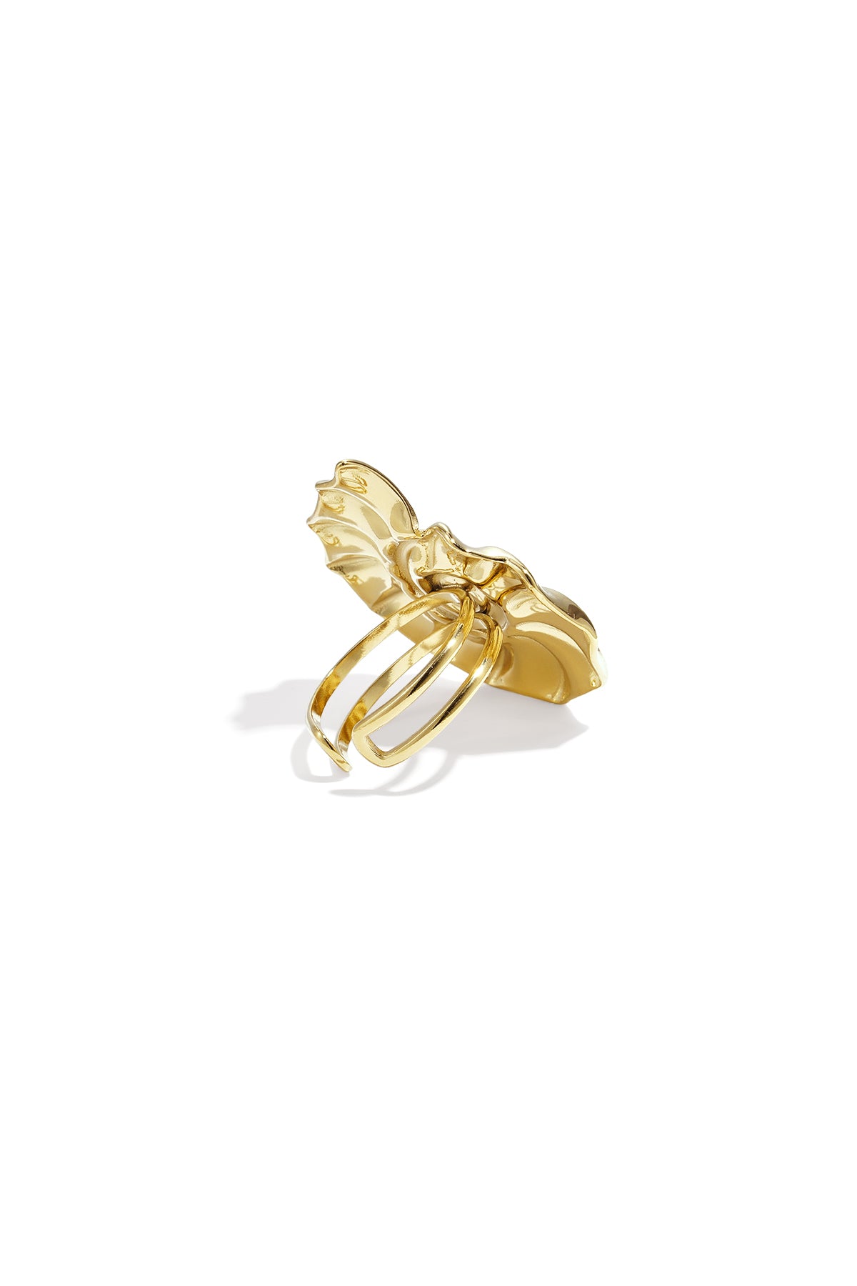Spiraalschelp statement ring