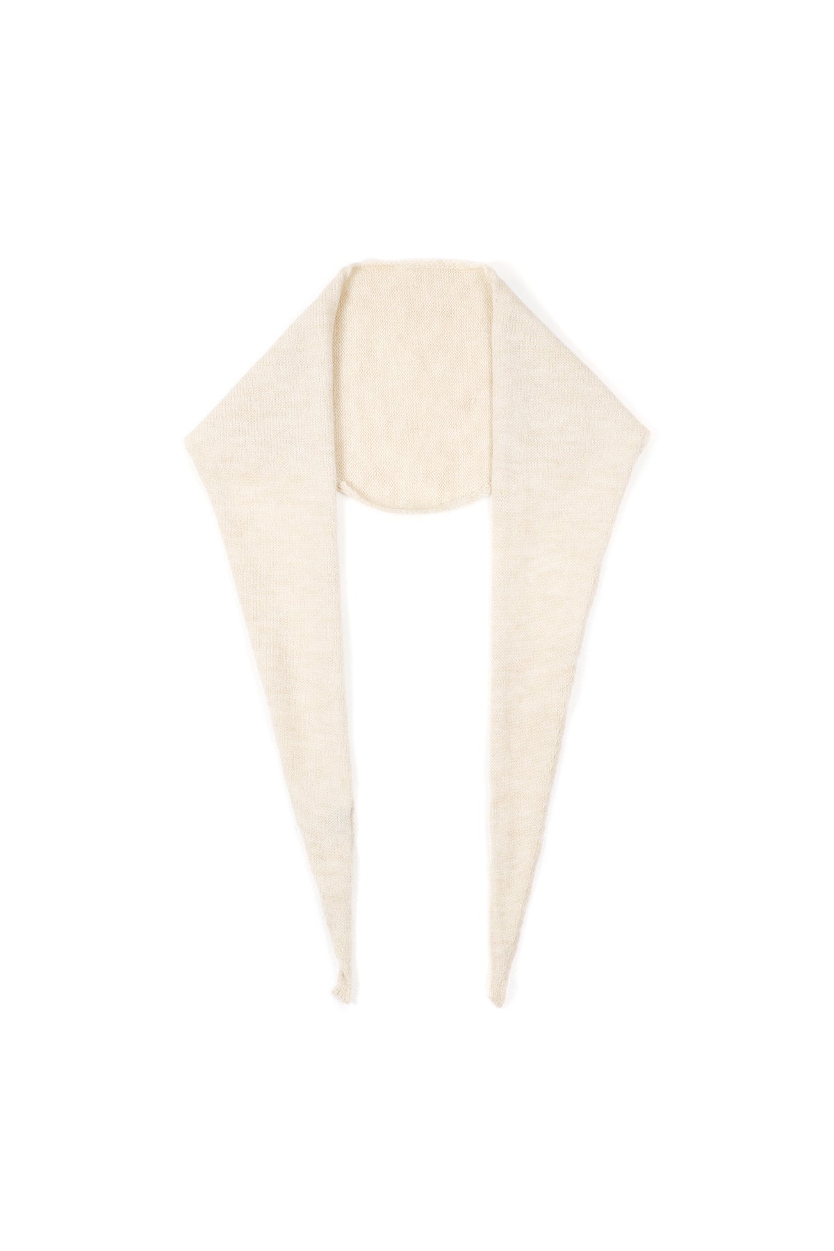 Minimalistische effen driehoekige sjaal