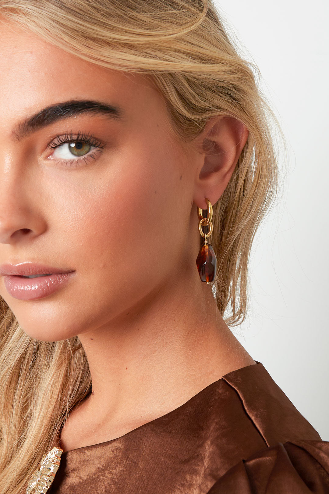 Oorbellen met druppelvorm, onregelmatige vorm, casual, dagelijks, eenvoudig, serie, damessieraden