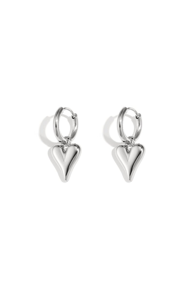 Amora Heart Hoops - 2 kleurenRojaluxe