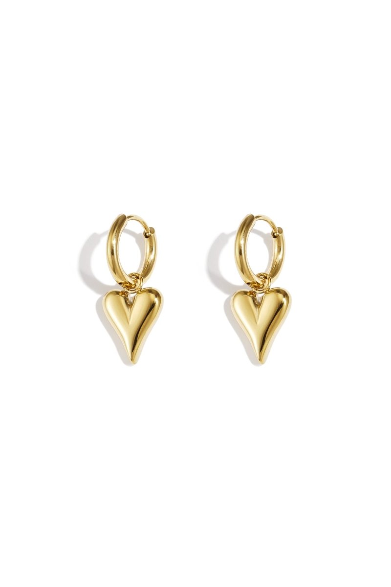 Amora Heart Hoops - 2 kleurenRojaluxe