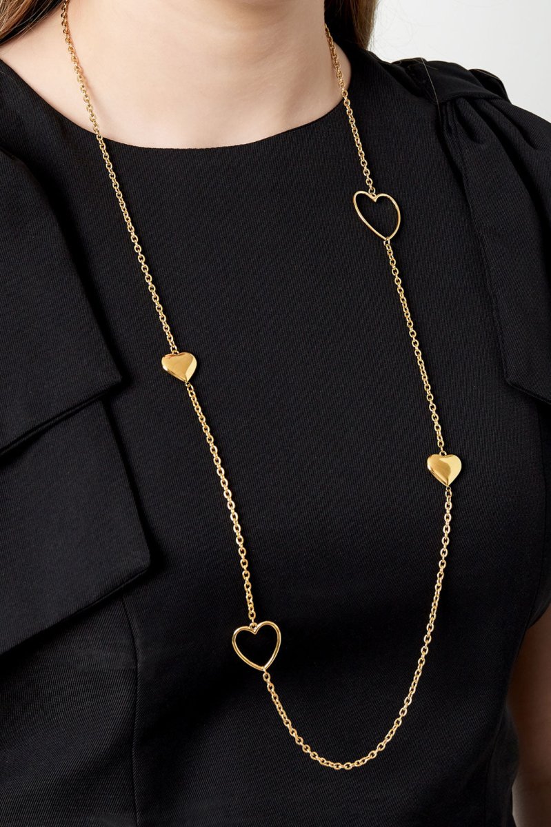 Amour lange ketting - 2 kleurenRojaluxe