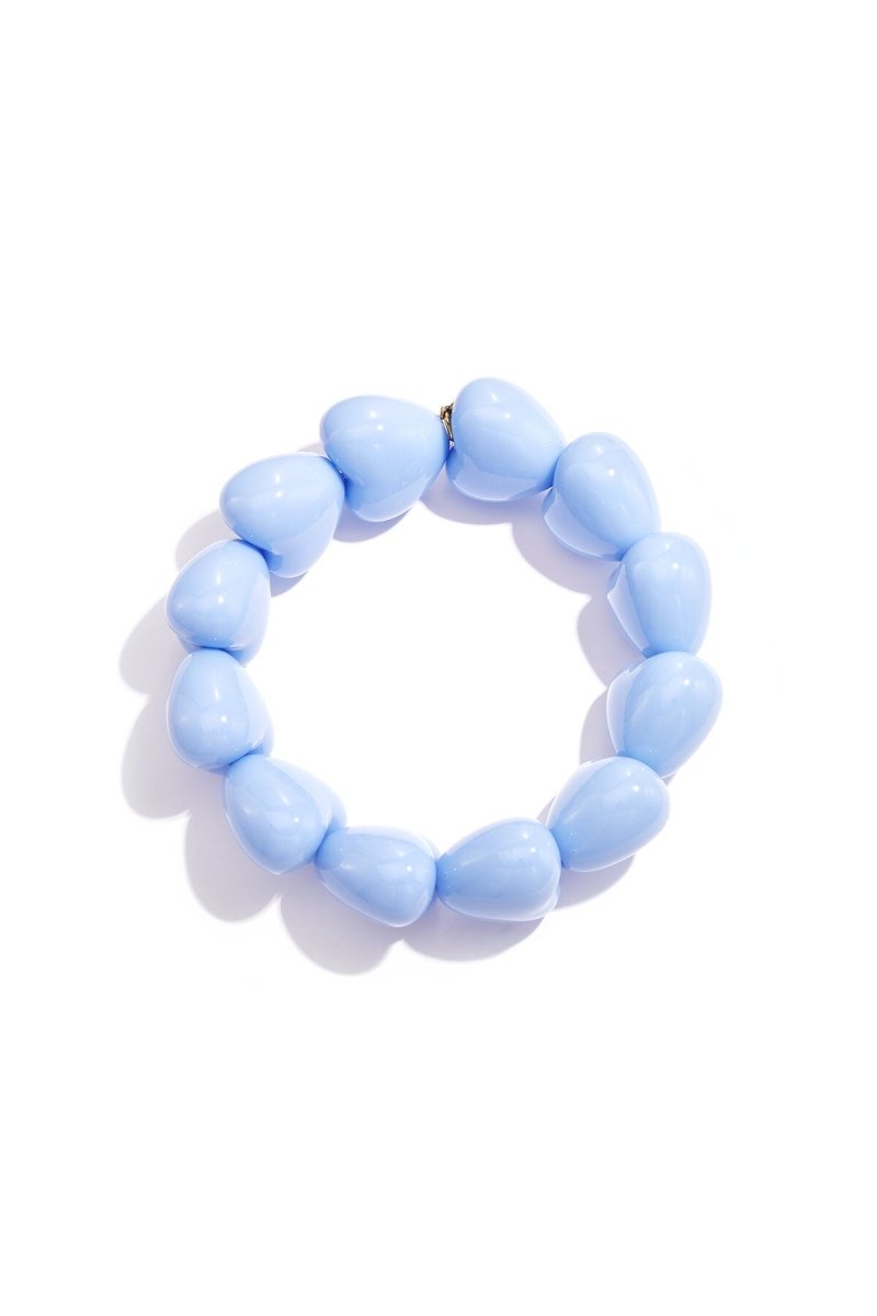 Armband met chunky harten kralen - 9 kleurenRojaluxe
