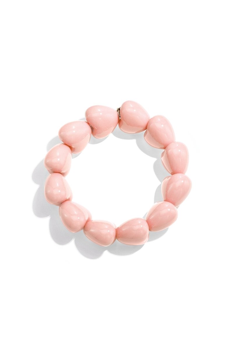 Armband met chunky harten kralen - 9 kleurenRojaluxe