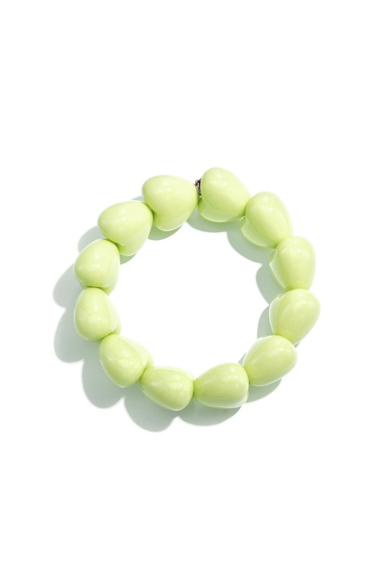 Armband met chunky harten kralen - 9 kleurenRojaluxe