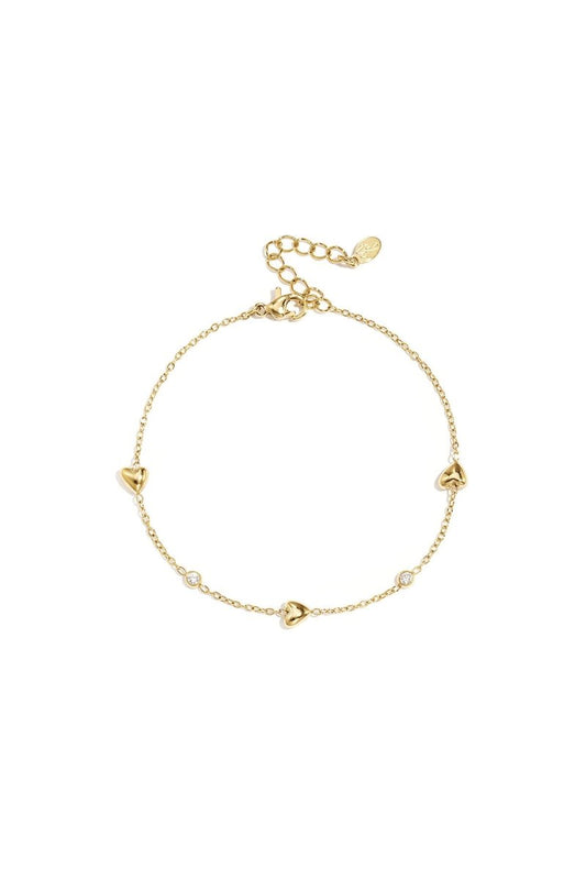 Armband met gevulde hartjesRojaluxe