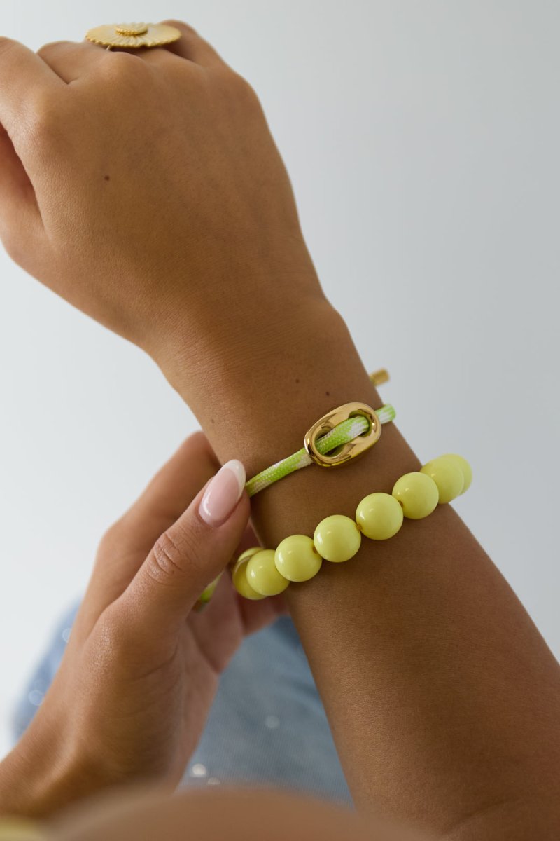 Armband met knop detail - 2 kleurenRojaluxe