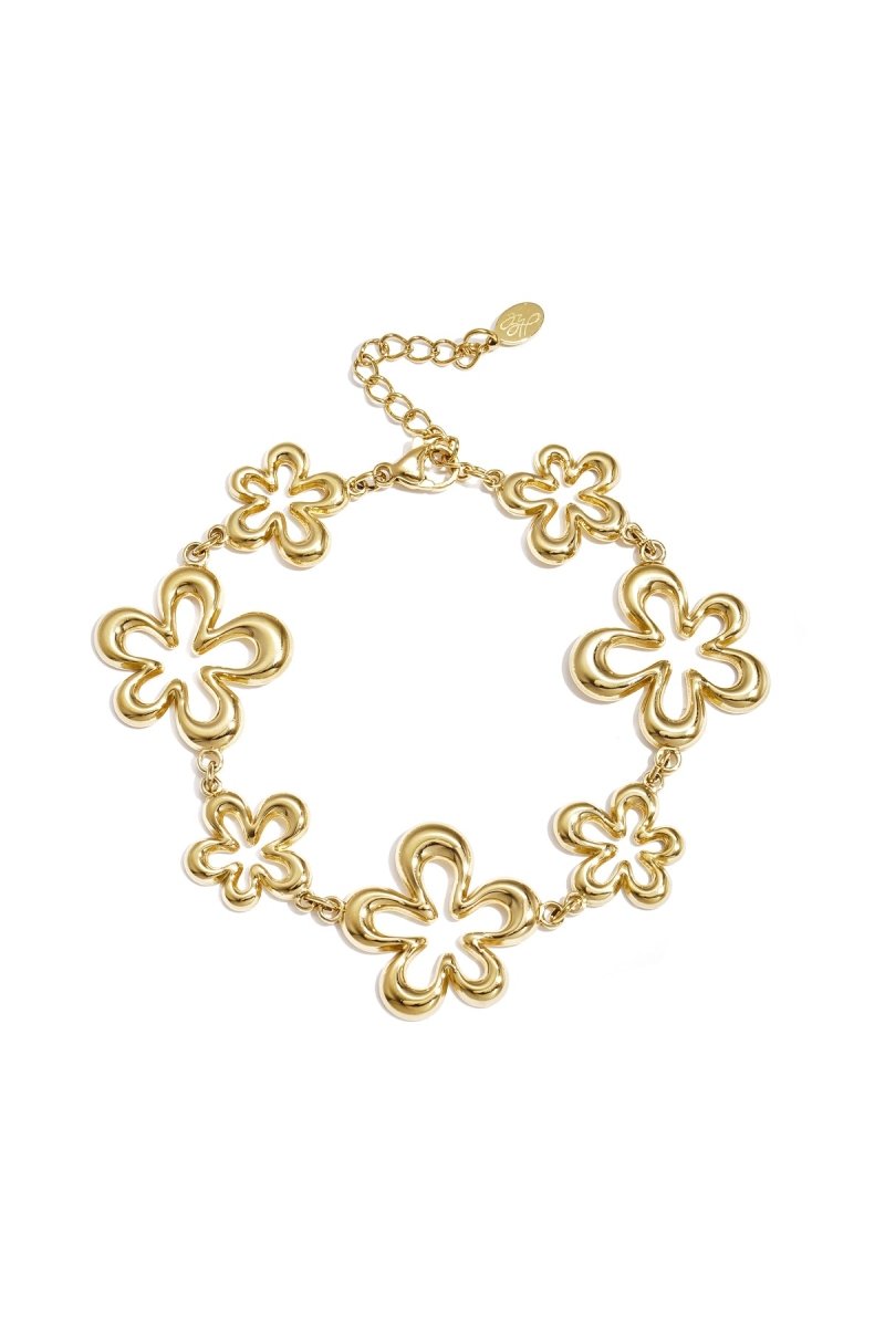 Armband met koraalvormige speelse bloemenRojaluxe