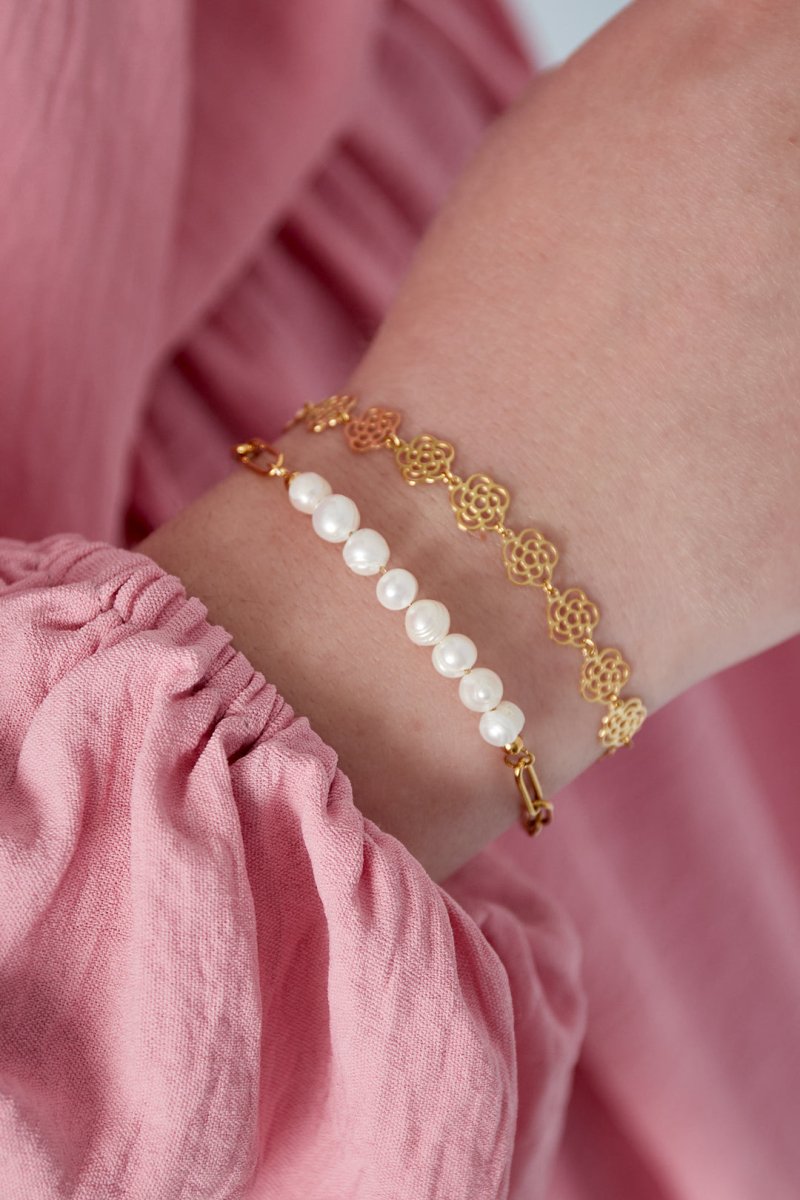 Armband met Parelaccent - 2 kleurenRojaluxe