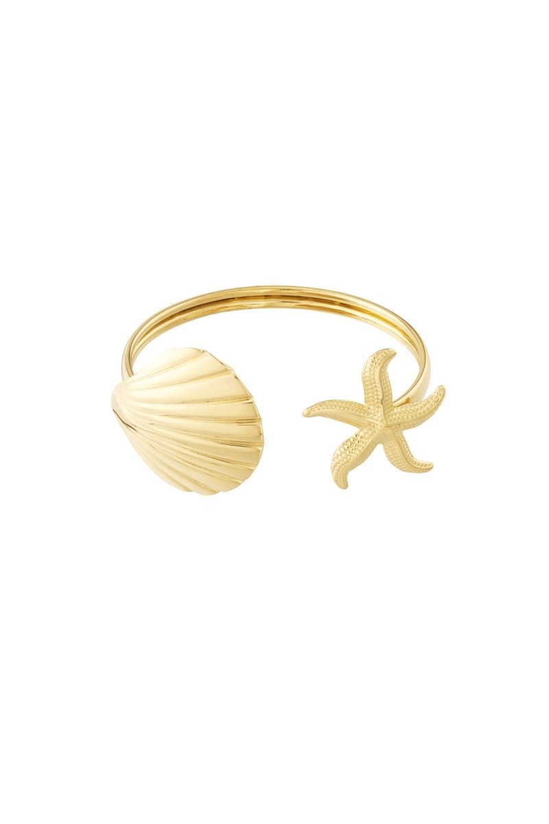 Armband met schelpen en zeesterRojaluxe