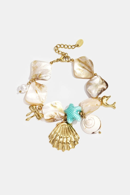 Armband met schelpenRojaluxe