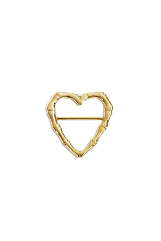 Bamboo Heart Scarf ClipRojaluxe