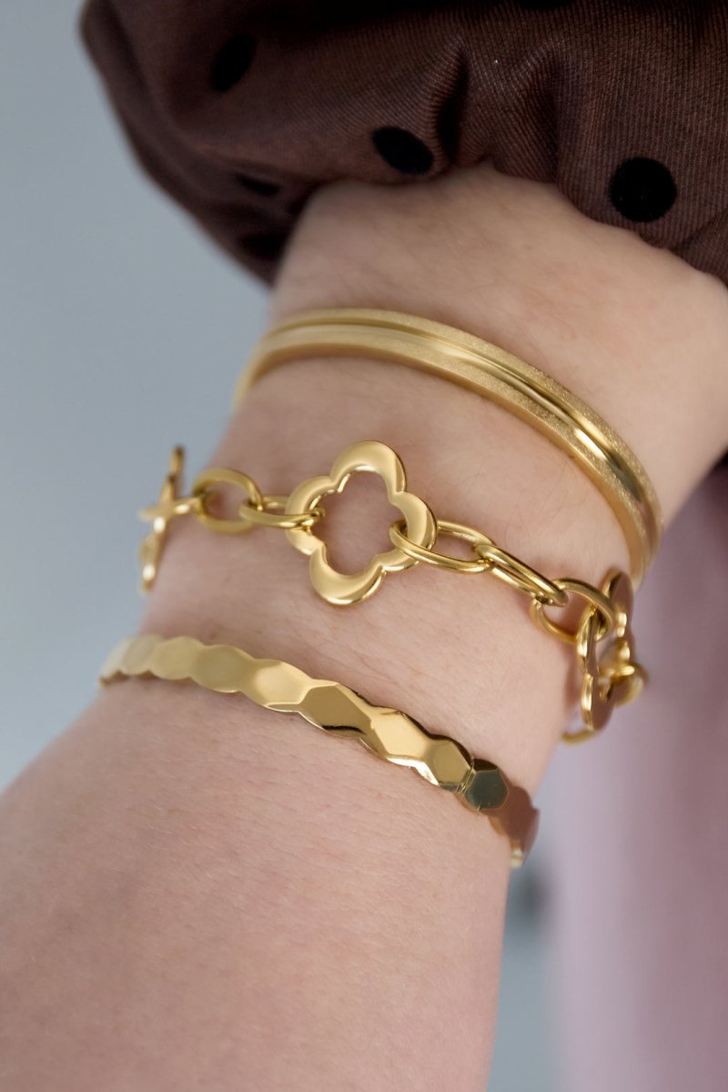 Bangle armband met onregelmatige vormRojaluxe