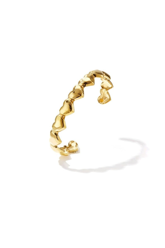 Bangle met gedeukte hartjesRojaluxe