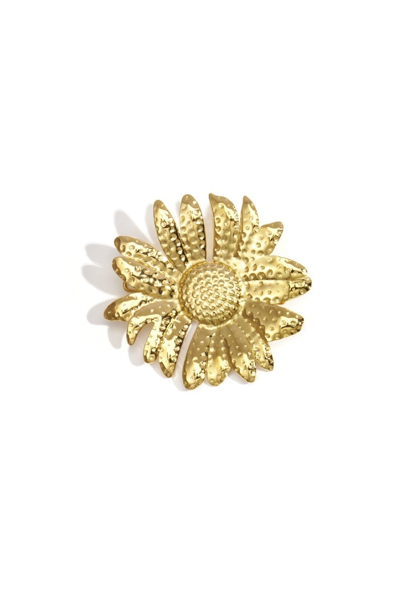 Bloemvormige Broche – Stainless Steel Accessoire voor DamesRojaluxe
