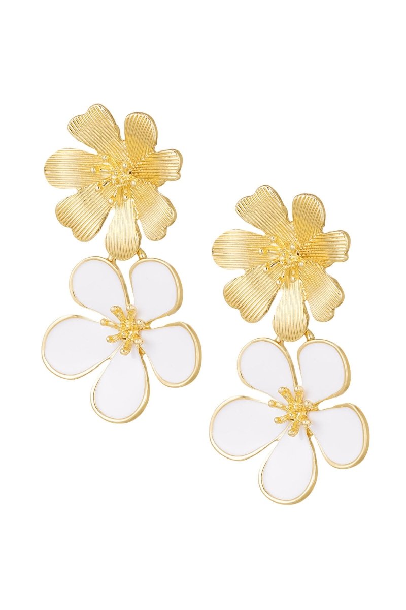 Bloom Duo Earrings - 5 kleurenRojaluxe