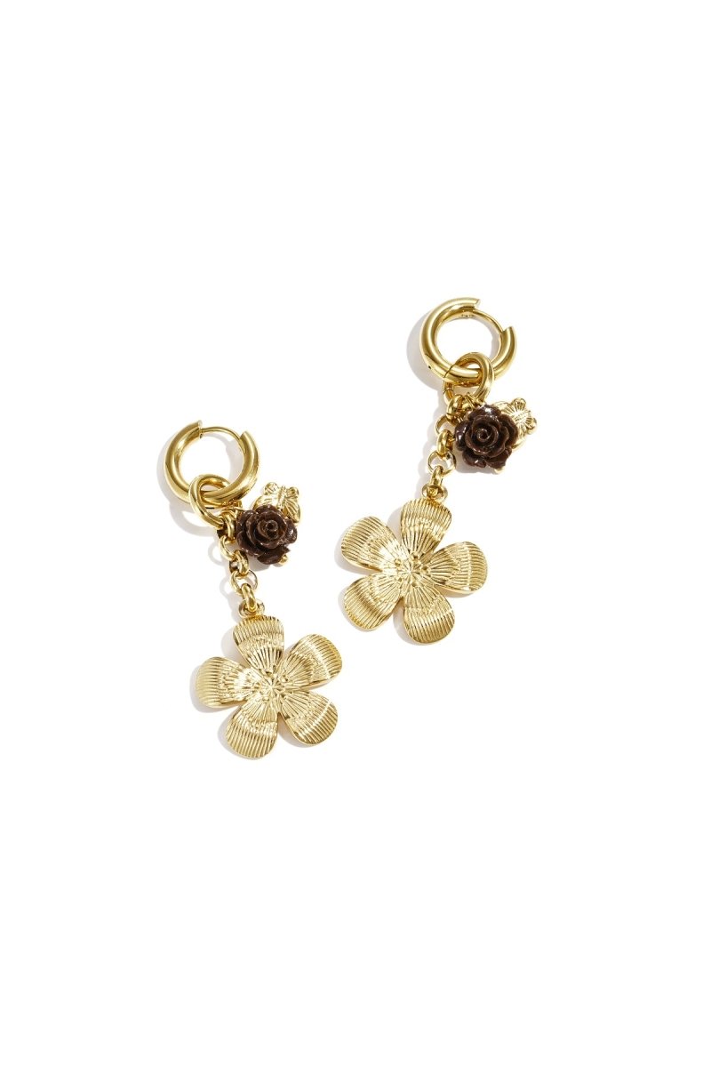 Bloom & Rose Charm HoopsRojaluxe