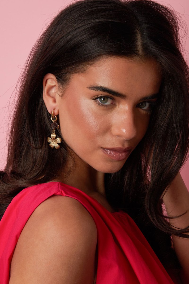 Bloom & Rose Charm HoopsRojaluxe