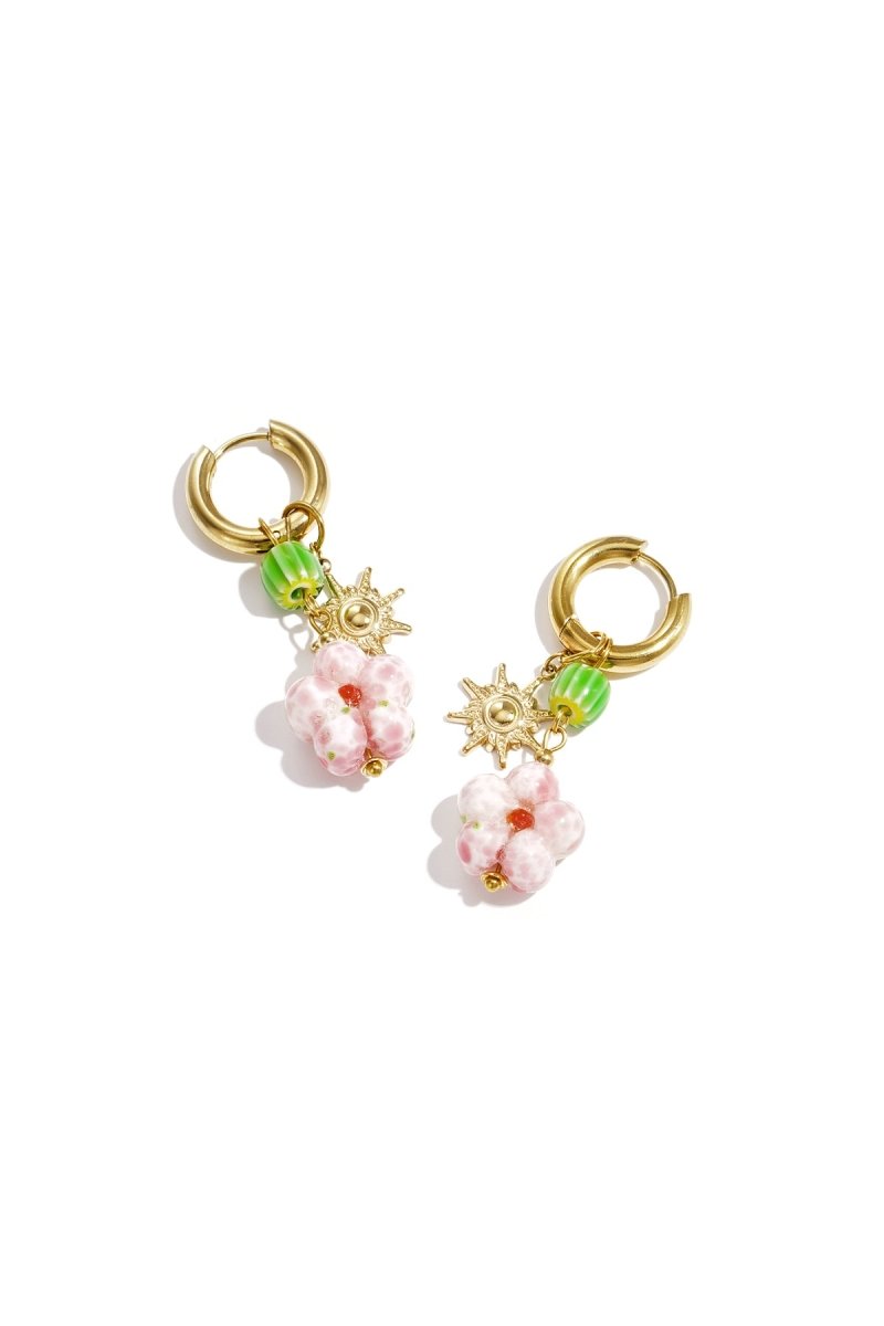 Bloomy Sun Charm EarringsRojaluxe
