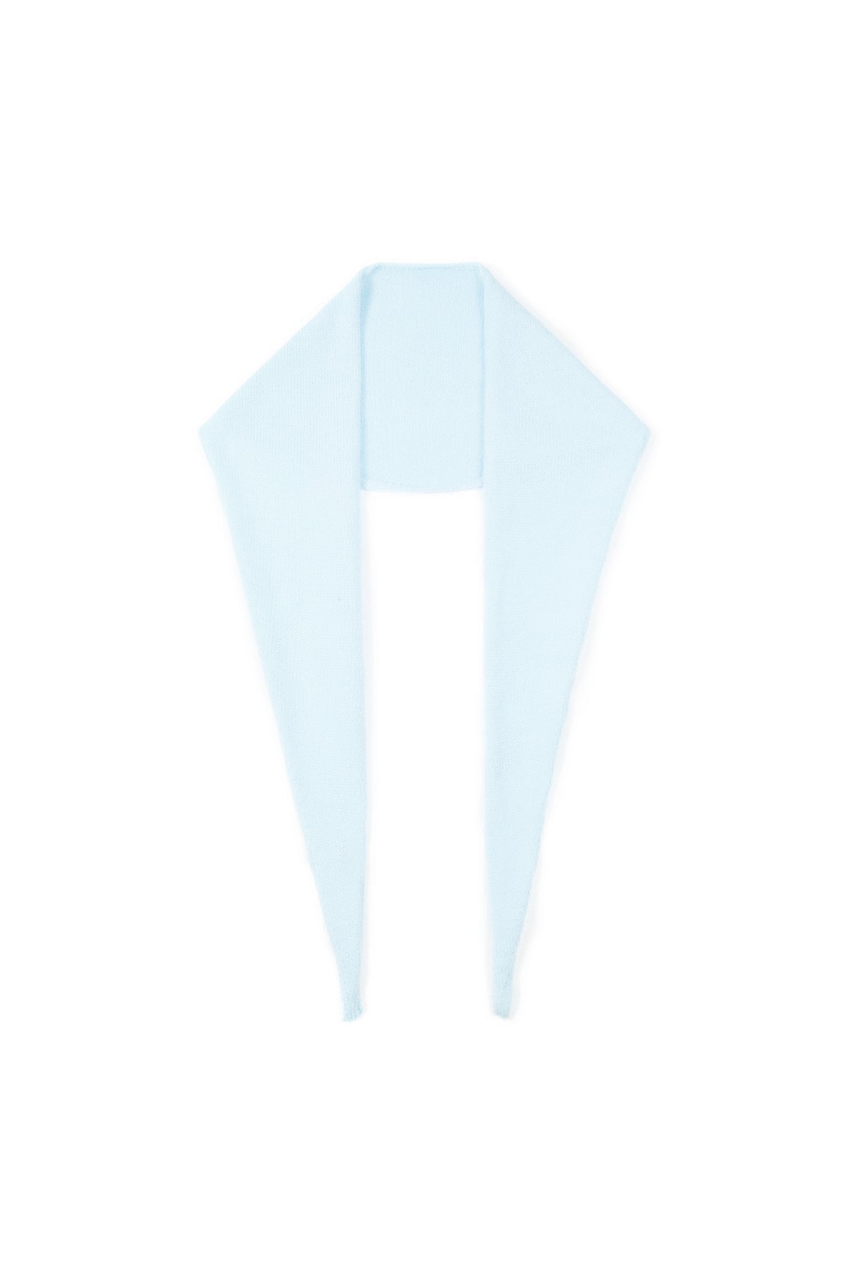 Minimalistische effen driehoekige sjaal