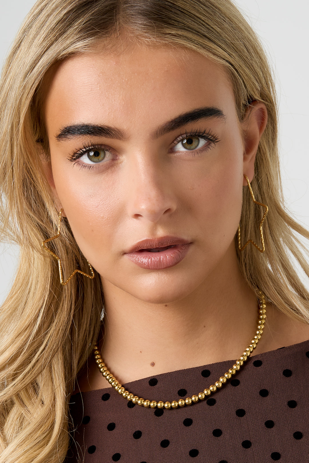 Oorbellen van roestvrij staal met ster, casual, dagelijks, eenvoudig, serie, damessieraden