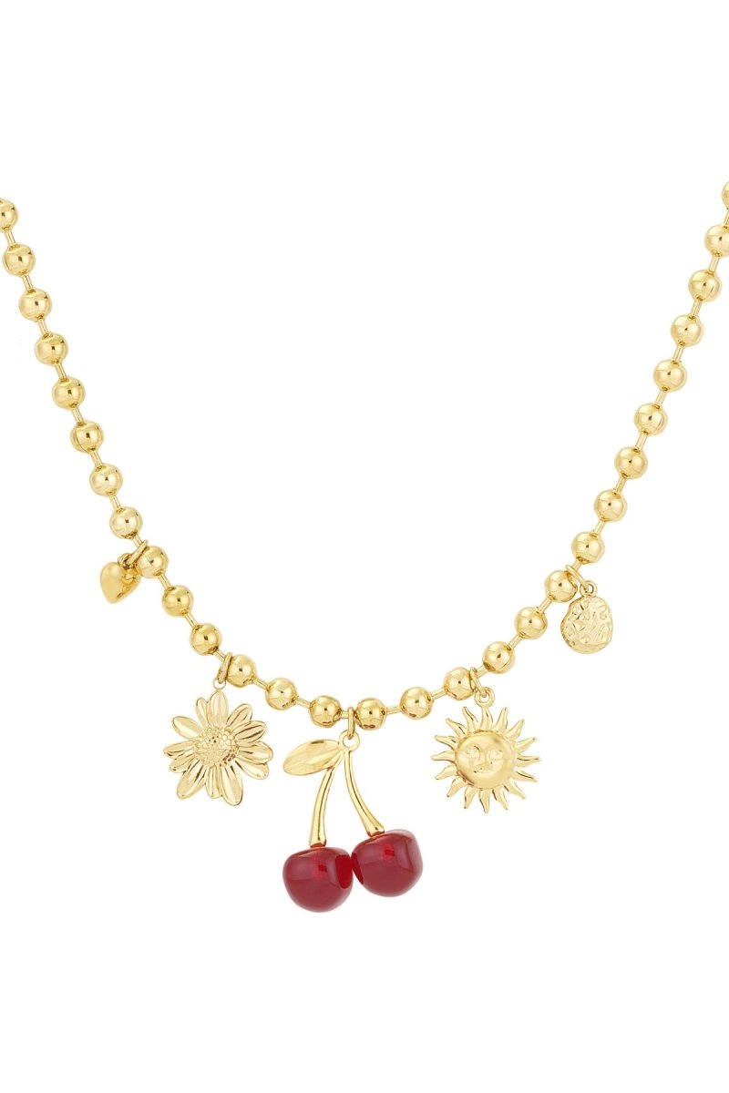 cherry crush ketting - 2 kleurenRojaluxe