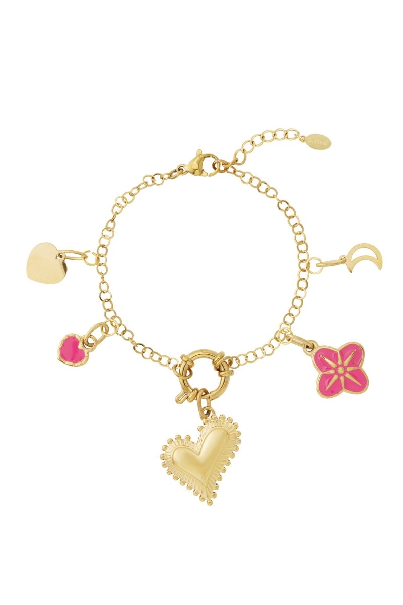 Chunky hart DIY armbandRojaluxe