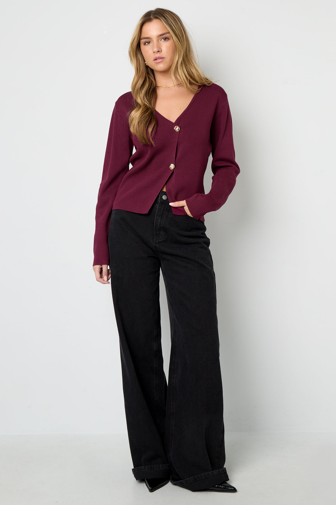 Een symmetrische cardigan